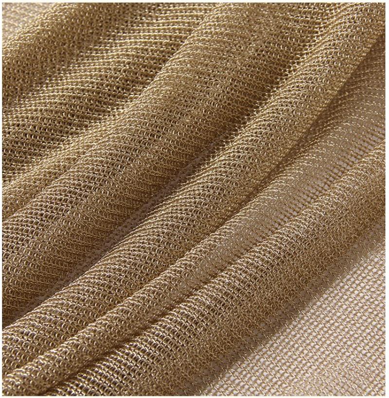 Knitted Metal Texture Fabric L - Crystal Mesh Fabric recension och pris