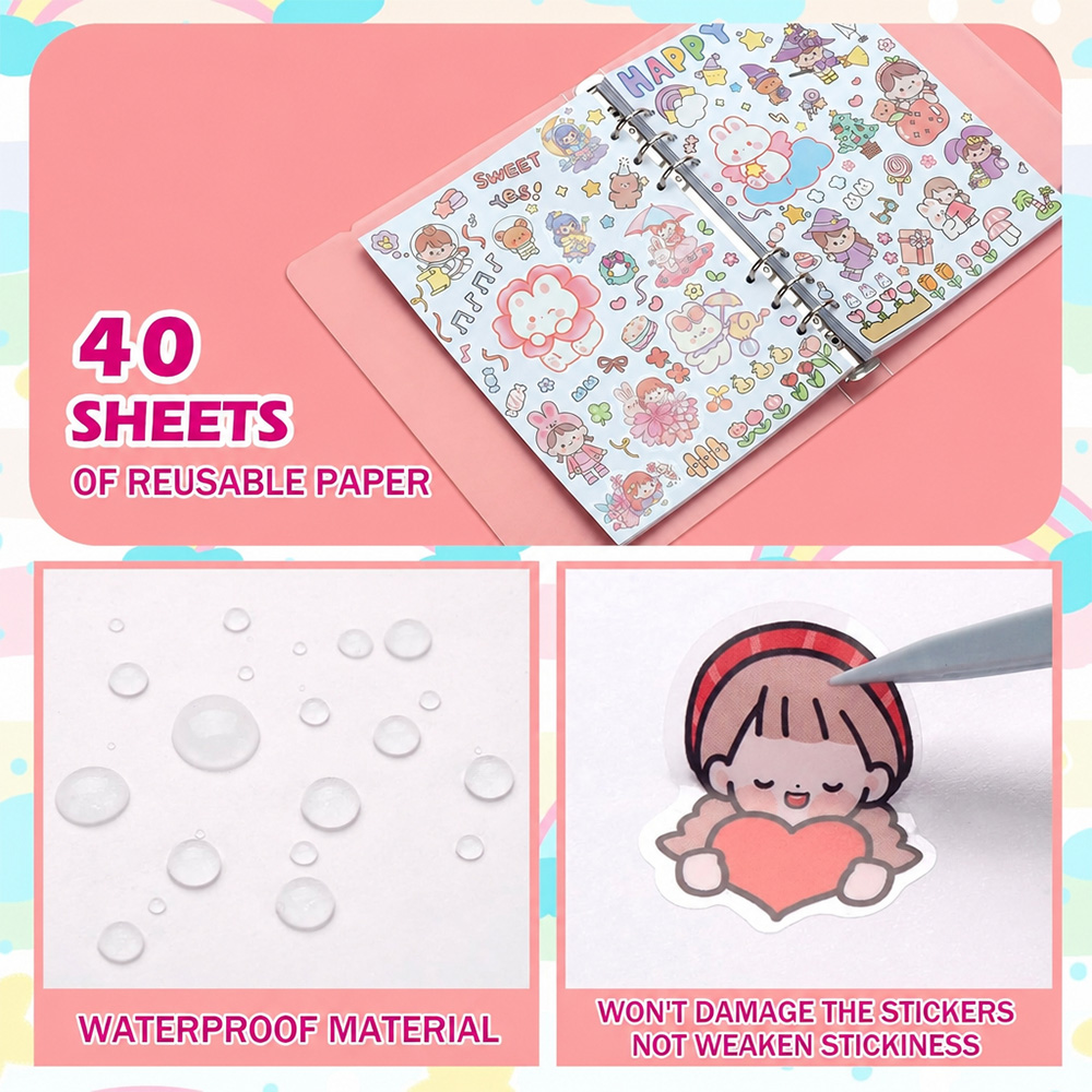 Reusable Sticker Album Release - Embellishments For Scrapbooking recension och pris